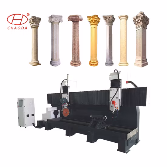 Automatic Stone Lathe Cutting Machine Profiling/Railing Granite/Marble Column