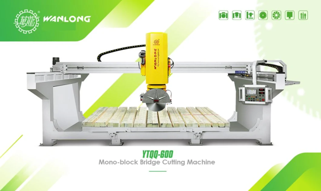 Monthly Deals Stone Edge Cutting Machine CNC Bridge Saw Granite Marble Cutting Machine for Stone Processing